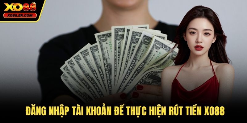 Đăng nhập tài khoản để thực hiện rút tiền XO88